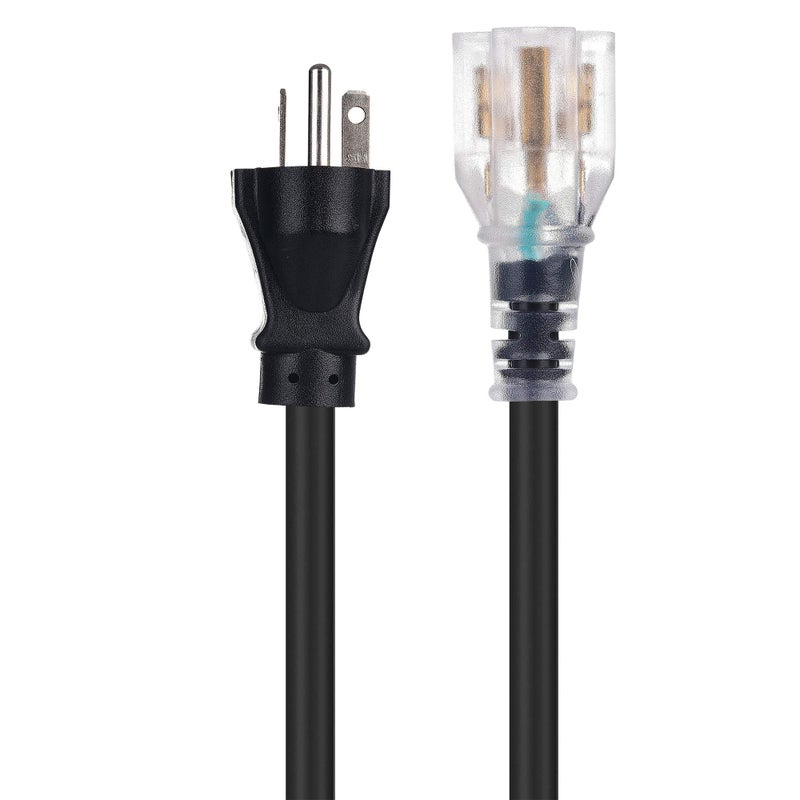 Cable Matters كابل ماترز سلك تمديد خارجي ثقيل 12 AWG بقدرة 20 أمبير بطول 25 قدم مع ضوء LED (NEMA 5-20P إلى NEMA 5-20R) - Image 5